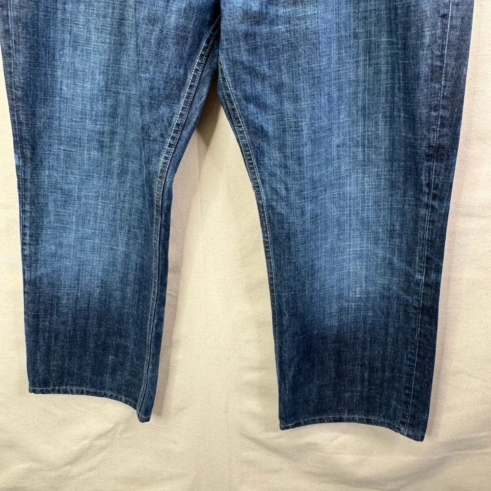 Banana‎ Republic Straight Fit Jeans Mens 38x25 Cropped Dark Wash Classic Denim